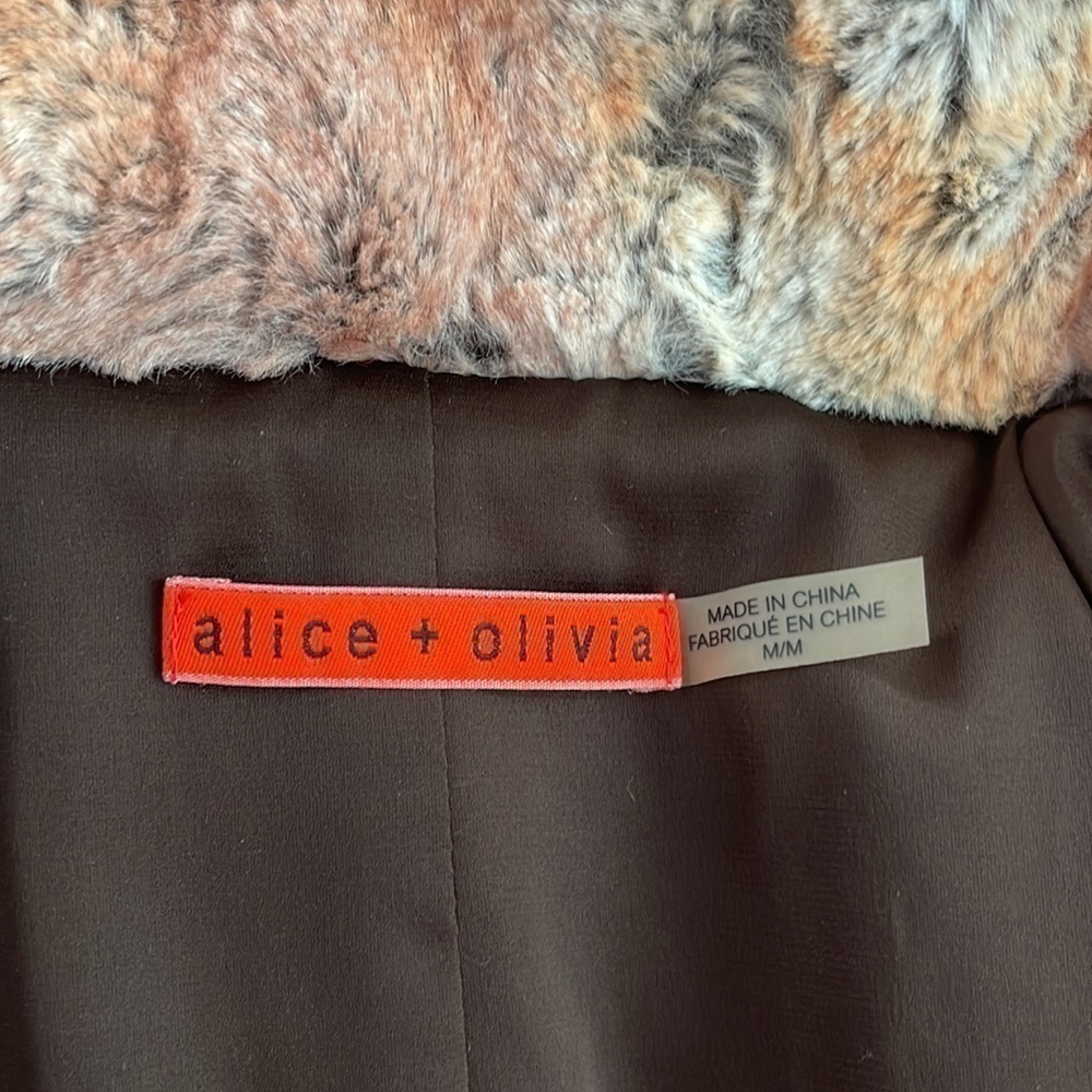Alice + Olivia Multicolor Faux Fur Vest - Picture 6 of 11